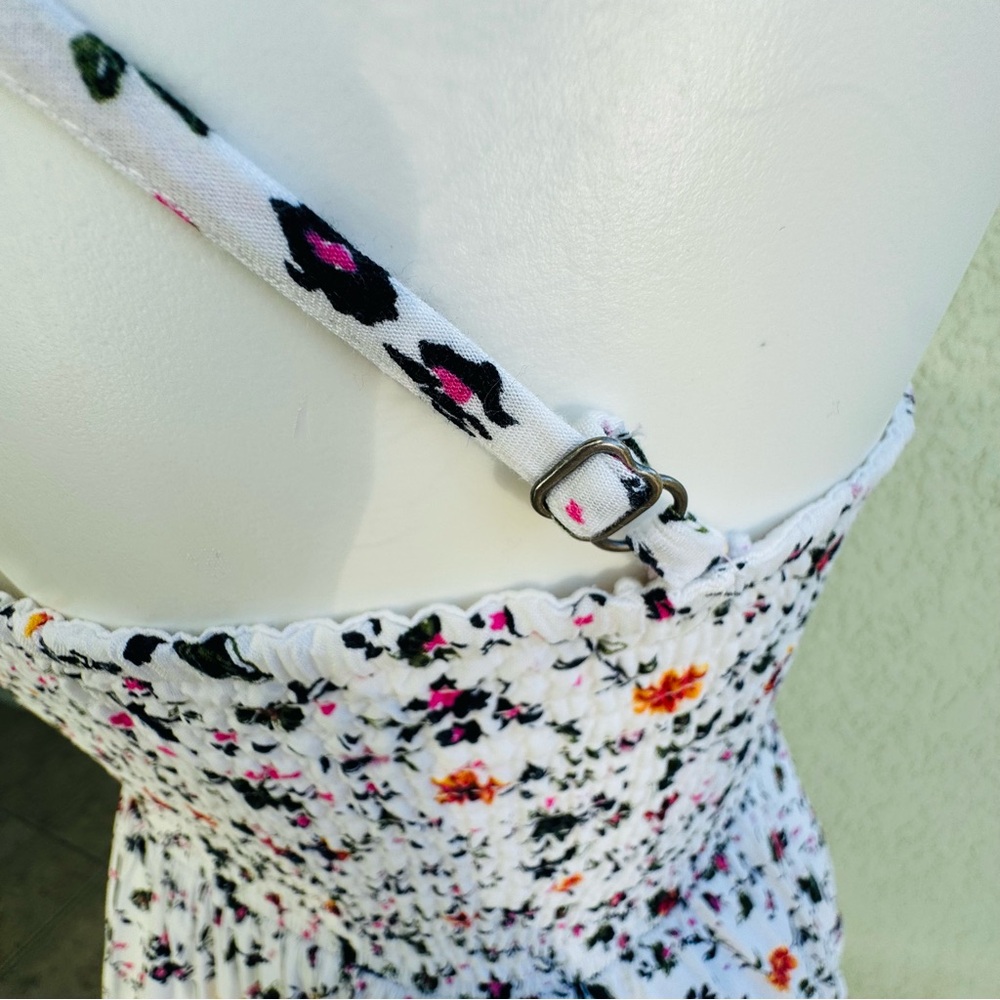 Abercrombie & Fitch M white floral sundress y2k summer feminine boho mini dress - Picture 7 of 12